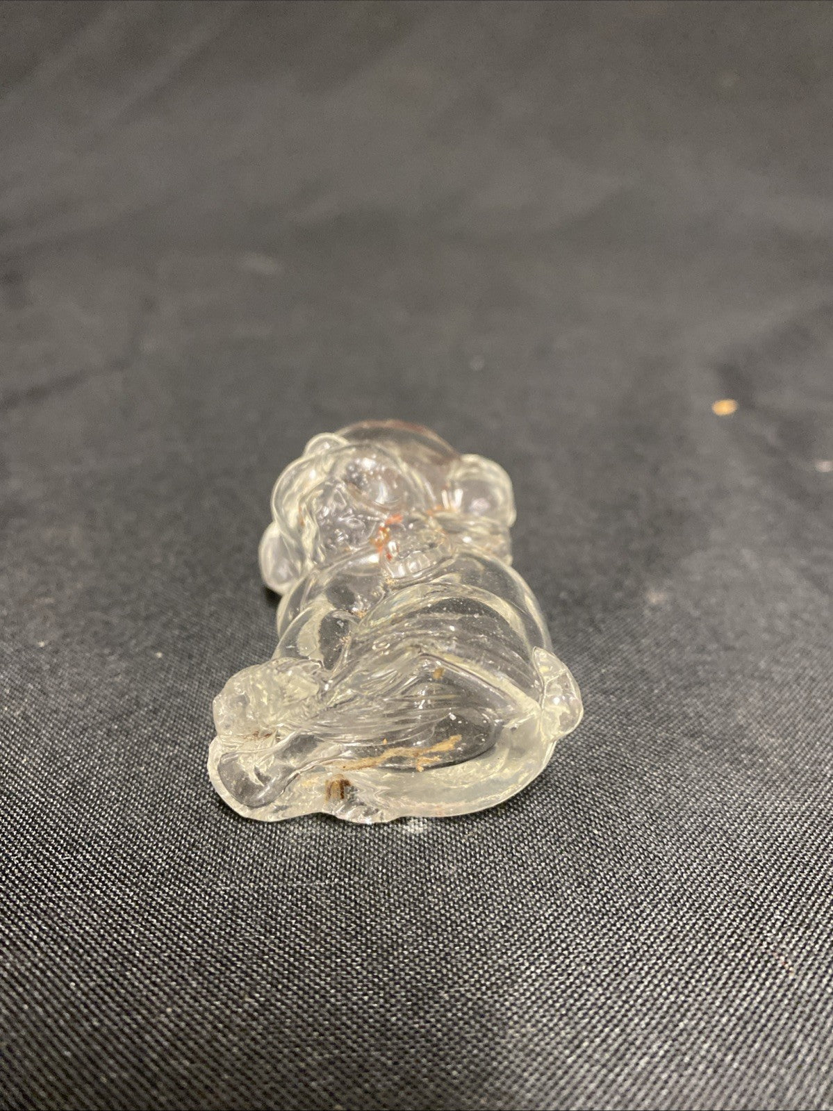 Manon Freres Puppy Perfume Bottle 1930's French bakelite Cap - (1812)