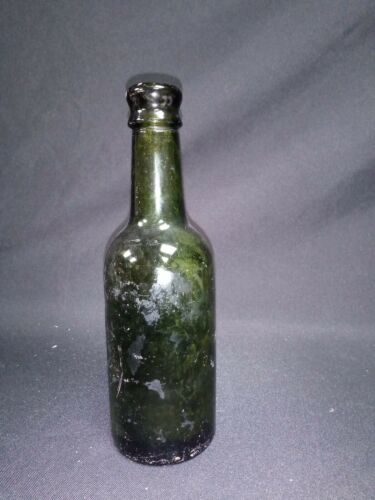 Antique Bottle The Palatine Bottling Co Ltd Manchester Green Glass - (7054)