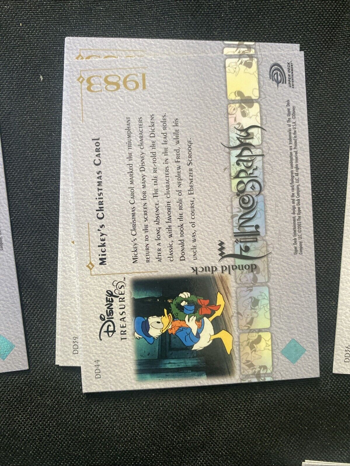 Upper Deck 2003 Disney Treasures Donald Duck filmography x14 Trading Cards (5758