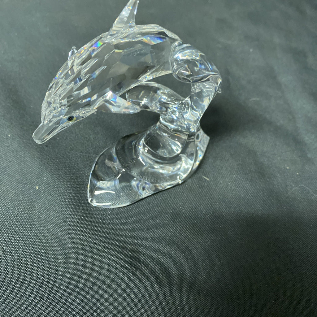 Swarovski Silver Crystal - Dolphin on a wave - 190365 - Boxed - (1631