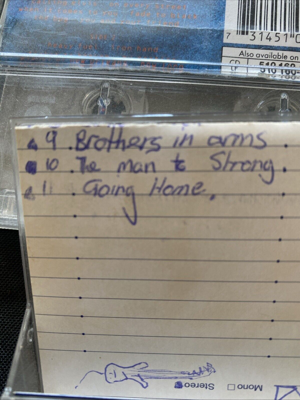 Dire Straits Cassette Tapes On Every Street and LIVE IN 85' - (5908)