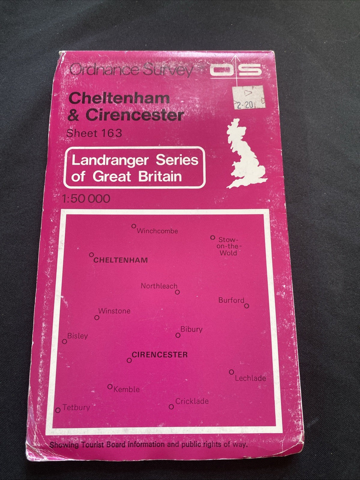Cheltenham & Cirencester Ordnance Survey OS Landranger Map #163 1:50 sc (1220)