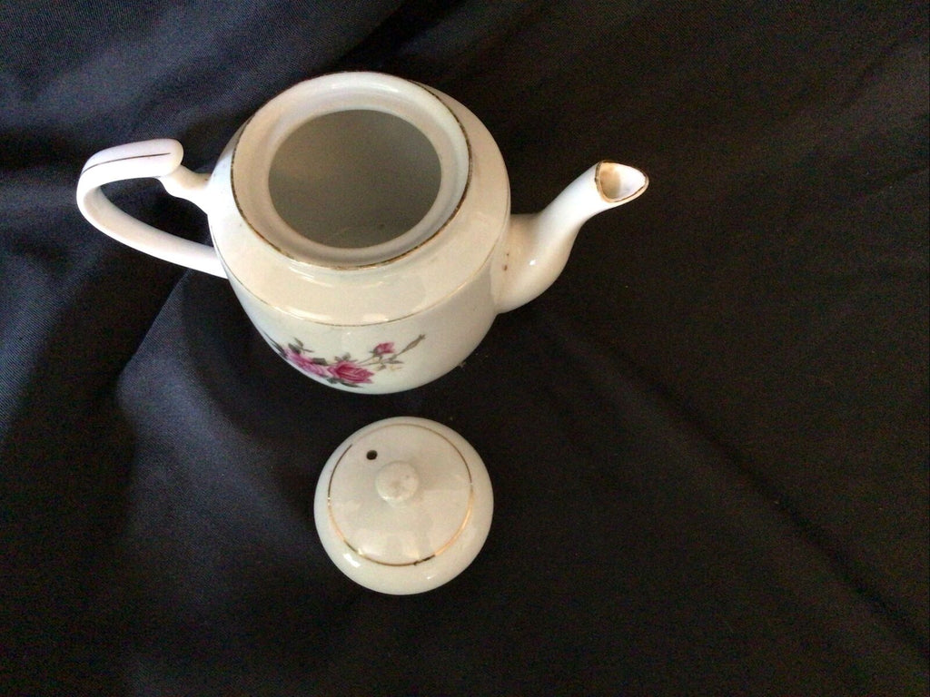 Teapot Collectors Small Ceramic Vintage 9cm Chinese Style - (8374)