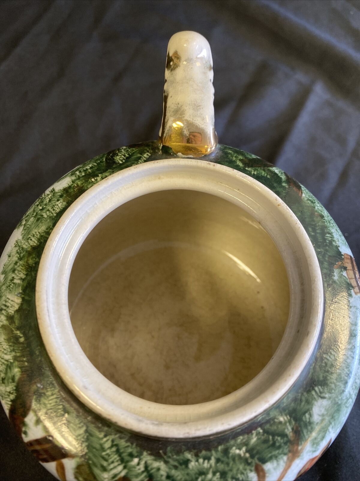 Genuine Staffordshire Benthall - Salopian Teapot Jack & Jill 1920's RARE - (7568