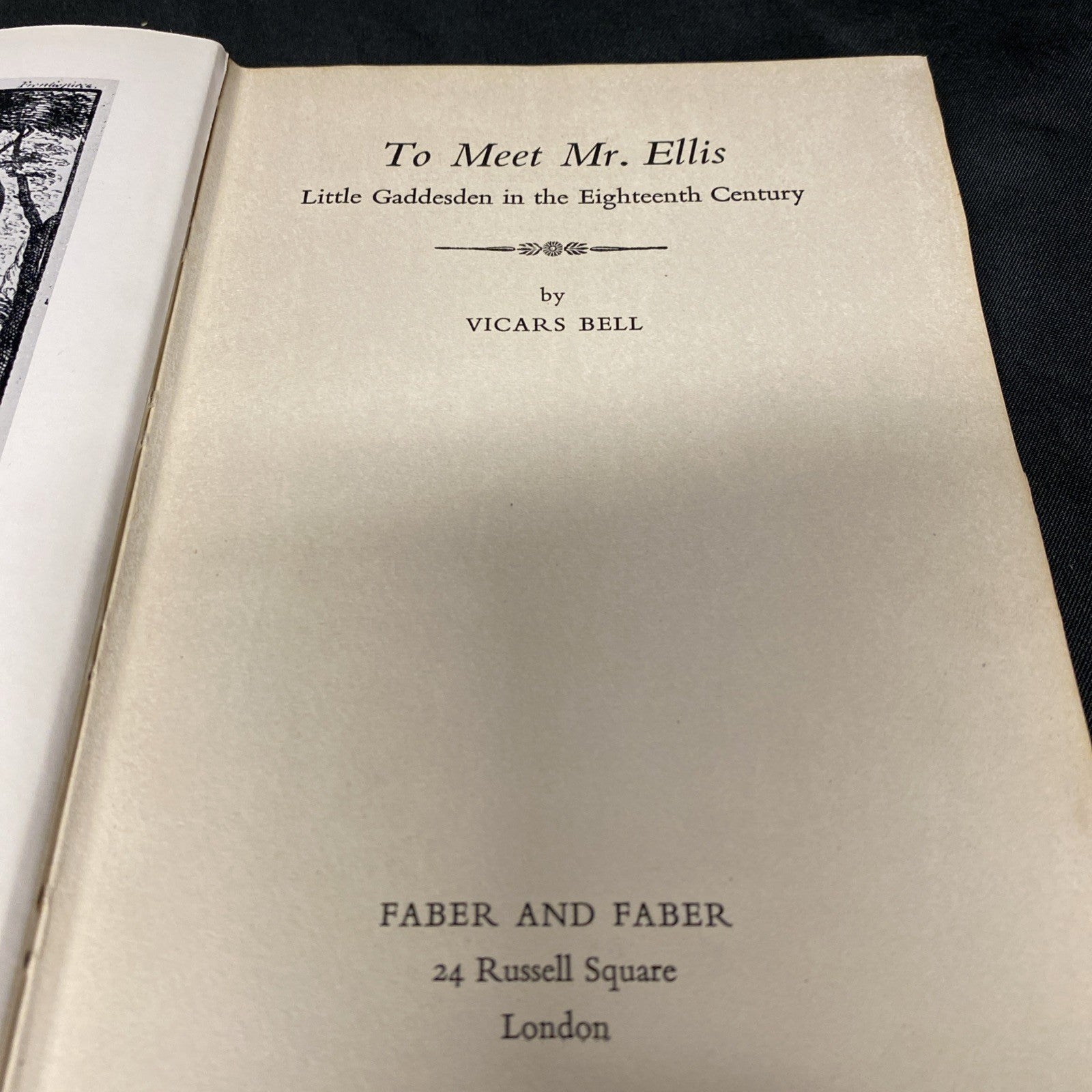 Book - To Meet Mr Ellis by Vicars Bell - (1551)