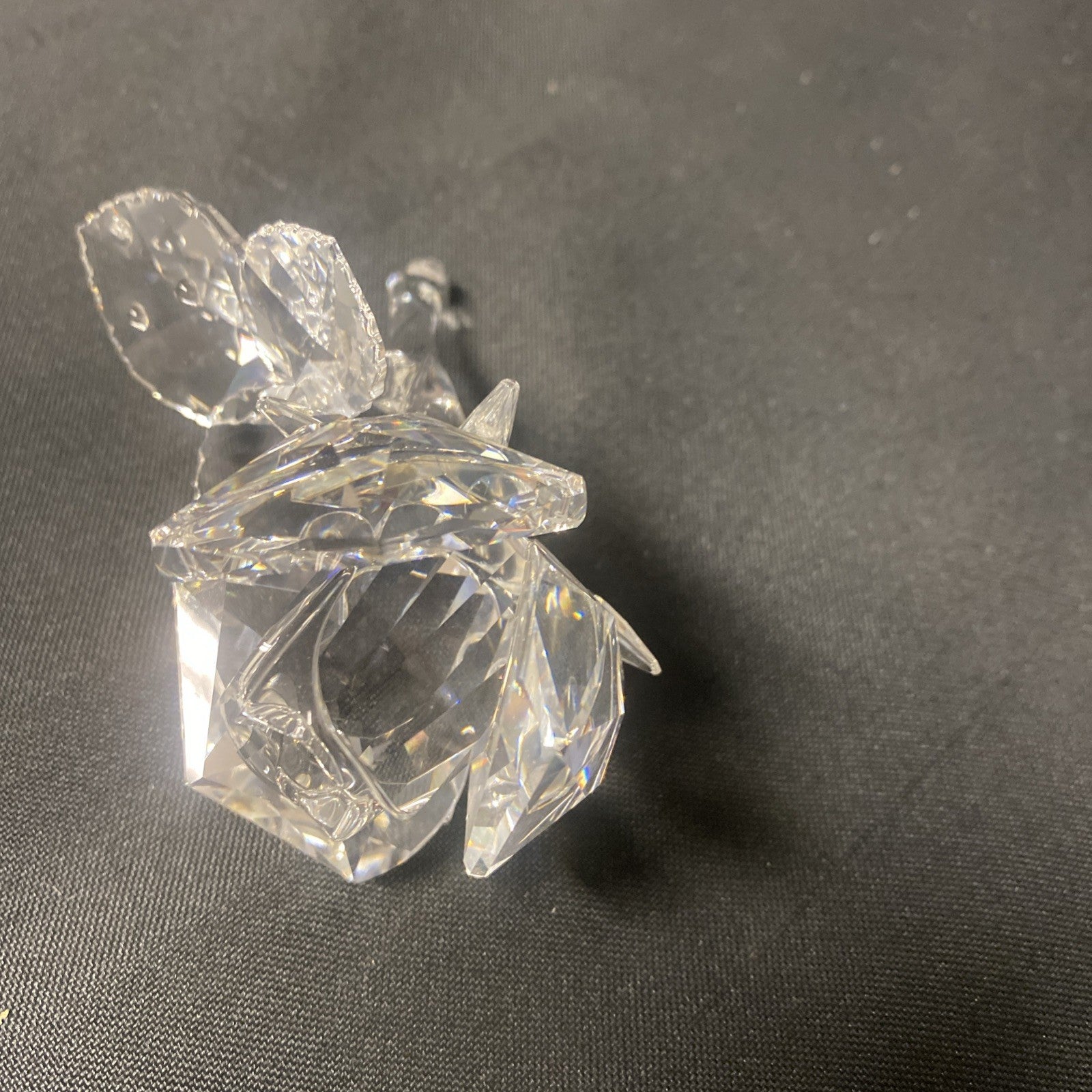 Swarovski Silver Crystal Rose Flower Boxed Stunning - (1627)