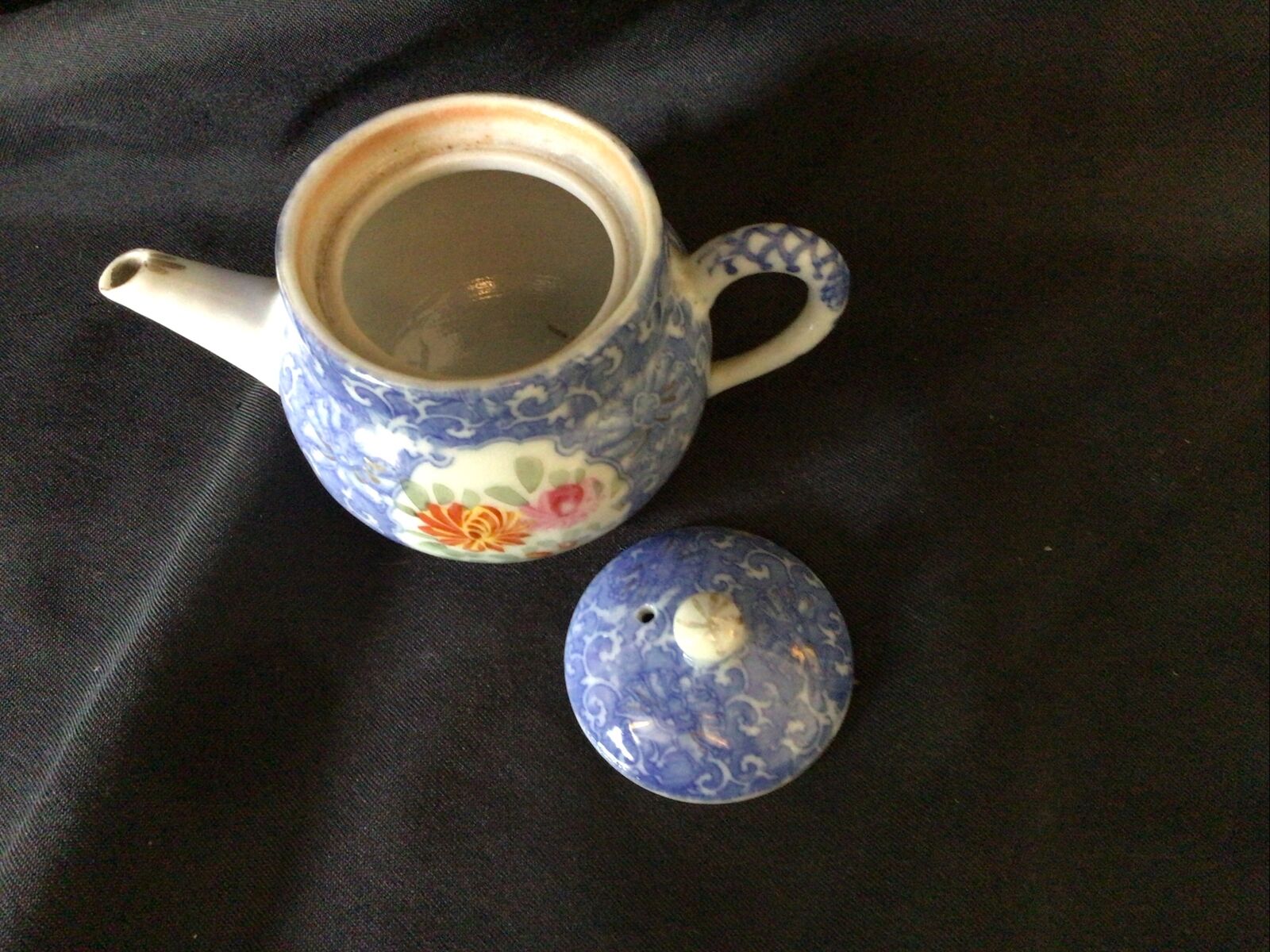 Teapot Collectors Small Ceramic Vintage 6cm Japanese Style - (8370)