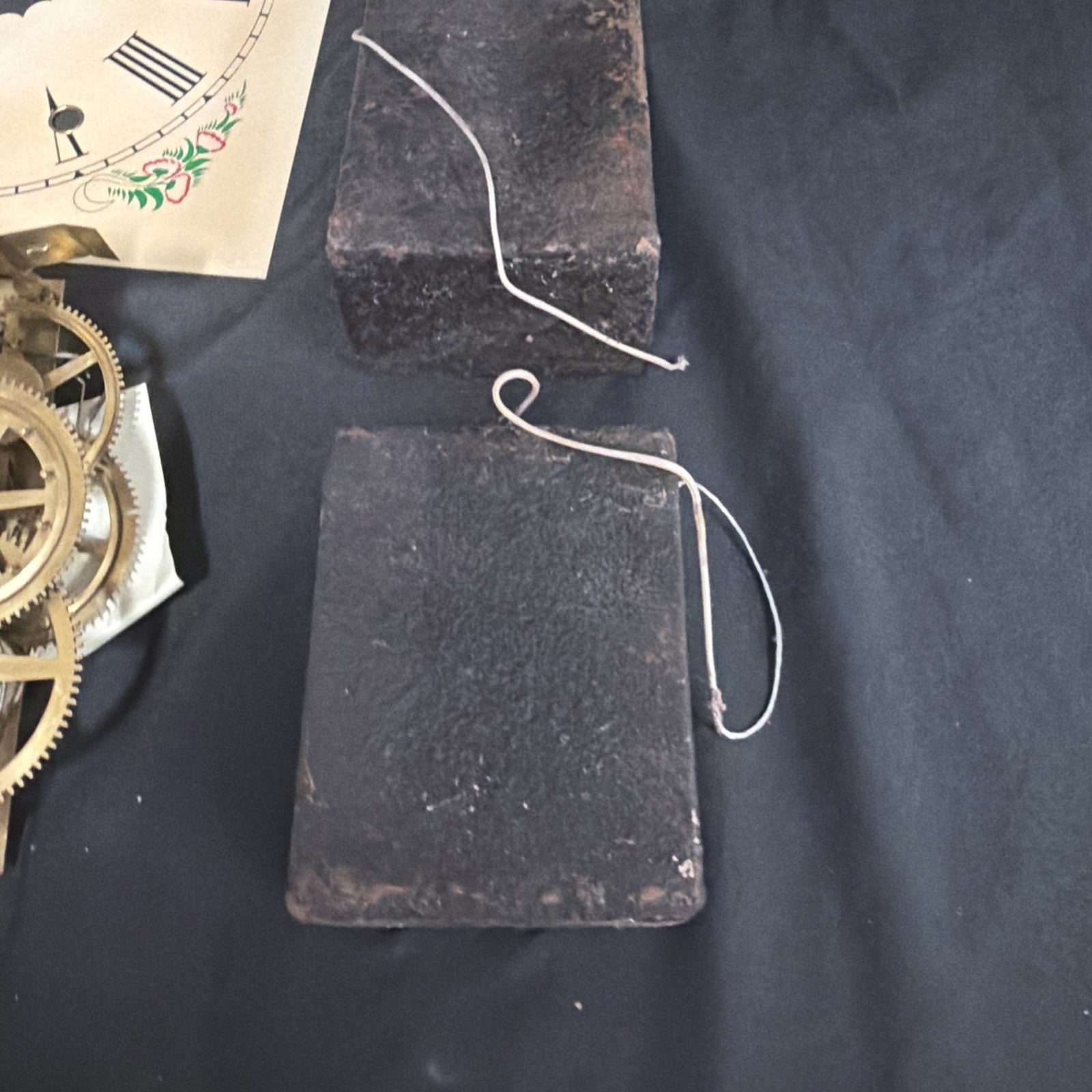 Jerome & Co "New Haven" 8 Day Clock 1850's Face, movement & weights - (1950)