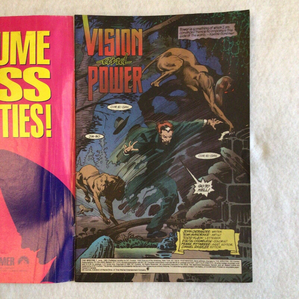 COMIC - DC Comics THE SPECTRE Jimbo Corrigan Madame Xanadu - Jun 1993 - (8860)