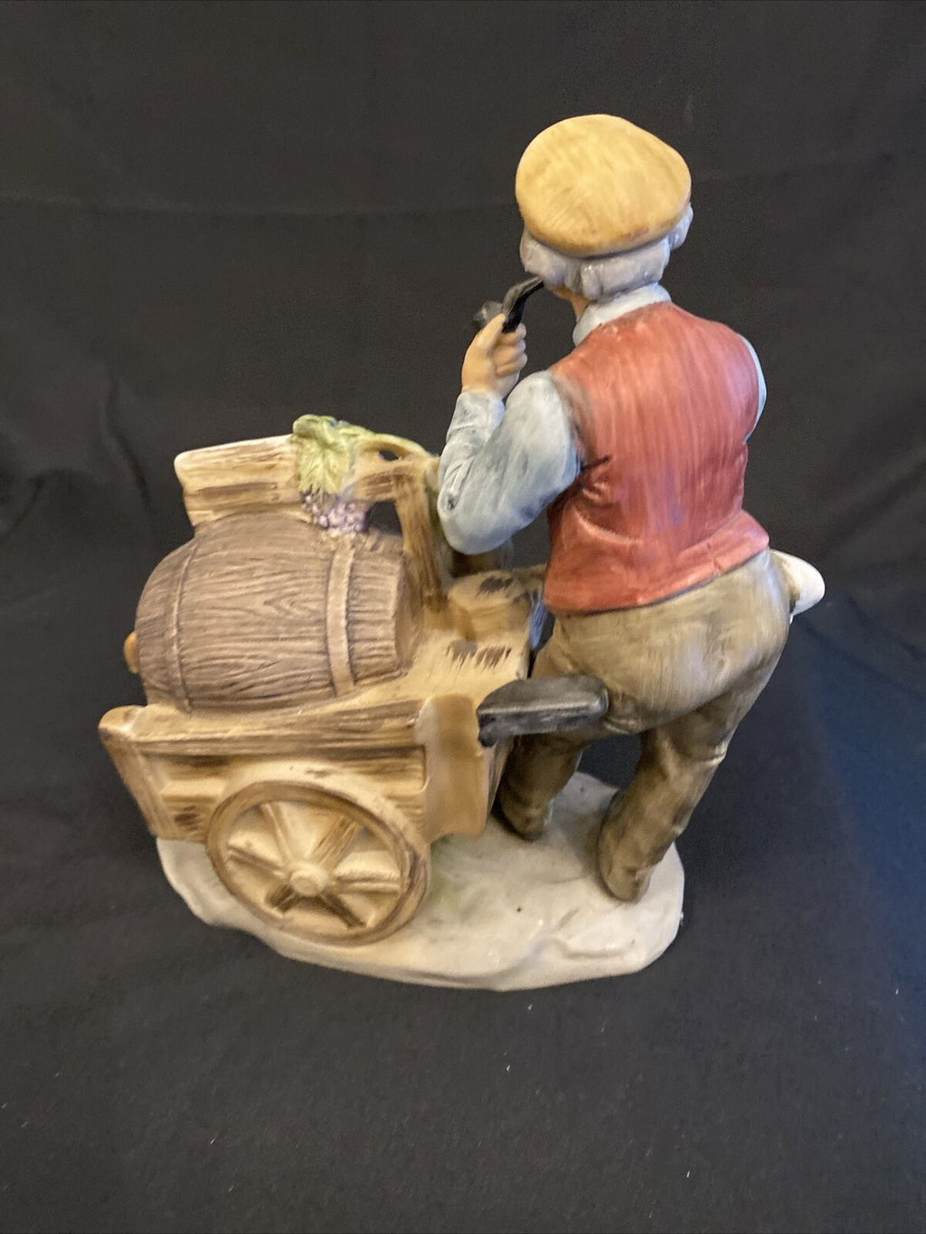 Vintage Capodimonte Figure Man with Special Wine Barrel - (8457)