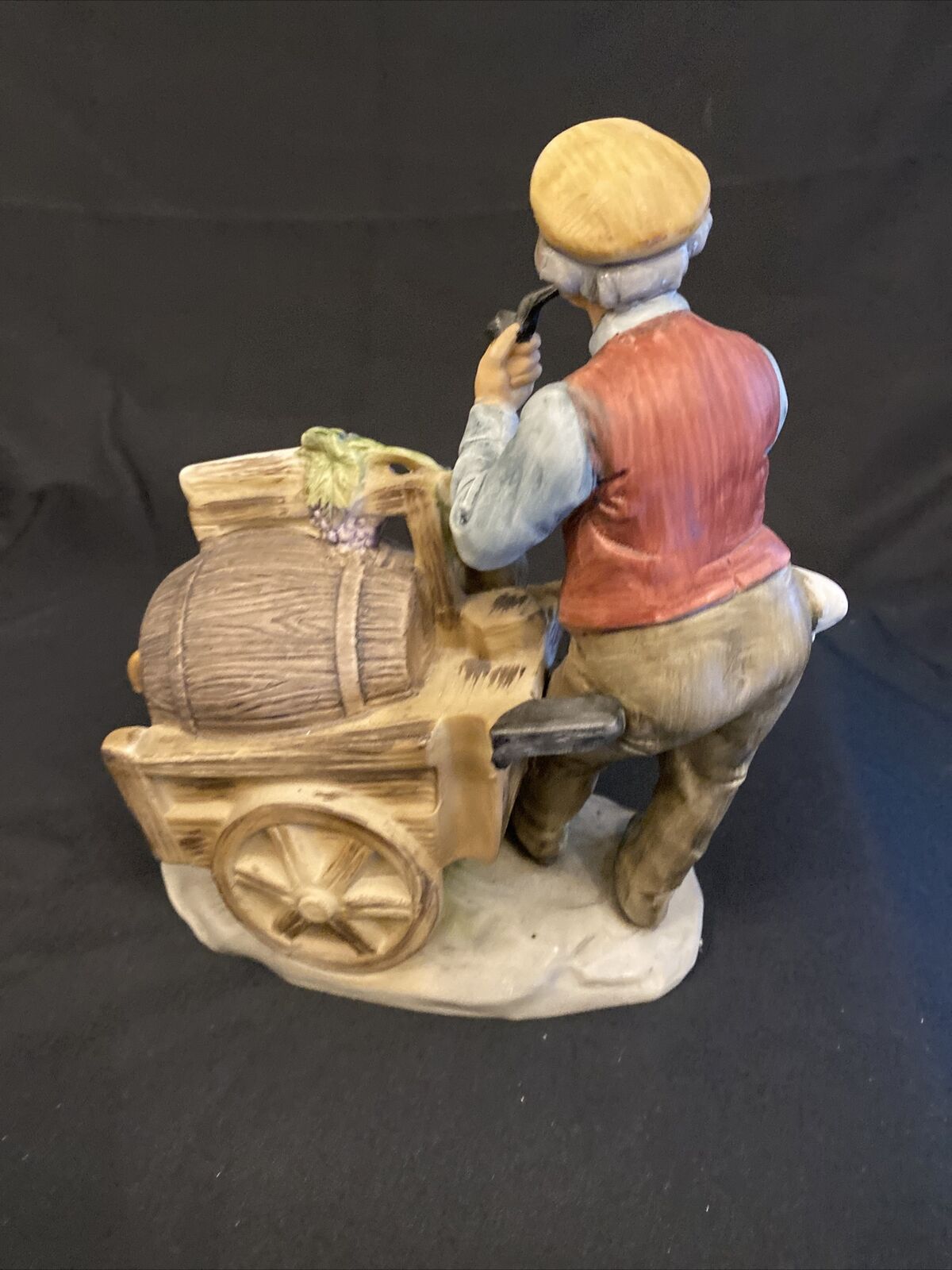 Vintage Capodimonte Figure Man with Special Wine Barrel - (8457)