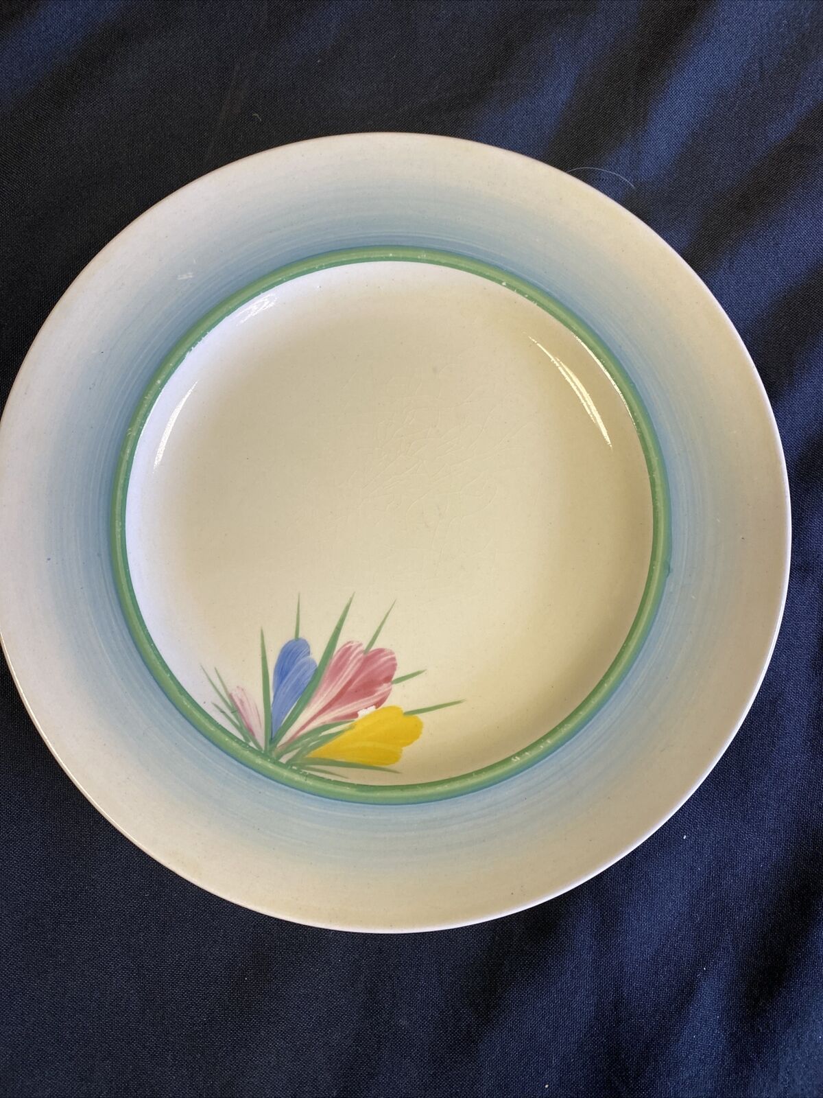 Clarice Claiff Crocus Design Newport Pottery - Plate x 1 20cm - (7658)