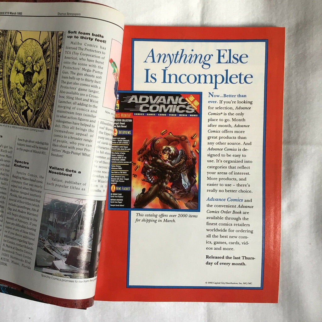 WIZARD Comic Collectors book and price guide No 19 March 1993 - (8896)