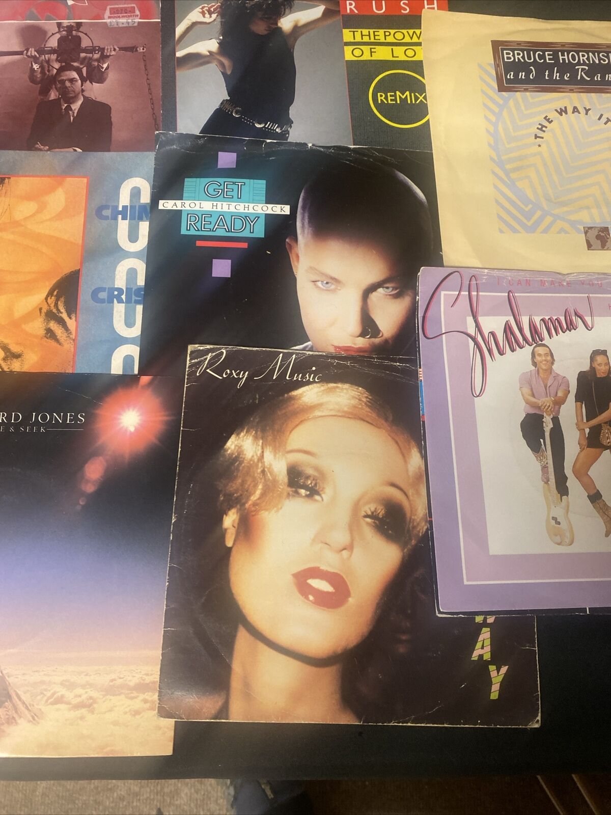 Vintage 1980's 7" Singles x12  China Crisis Howard Jones Roxy Music+ More (8358