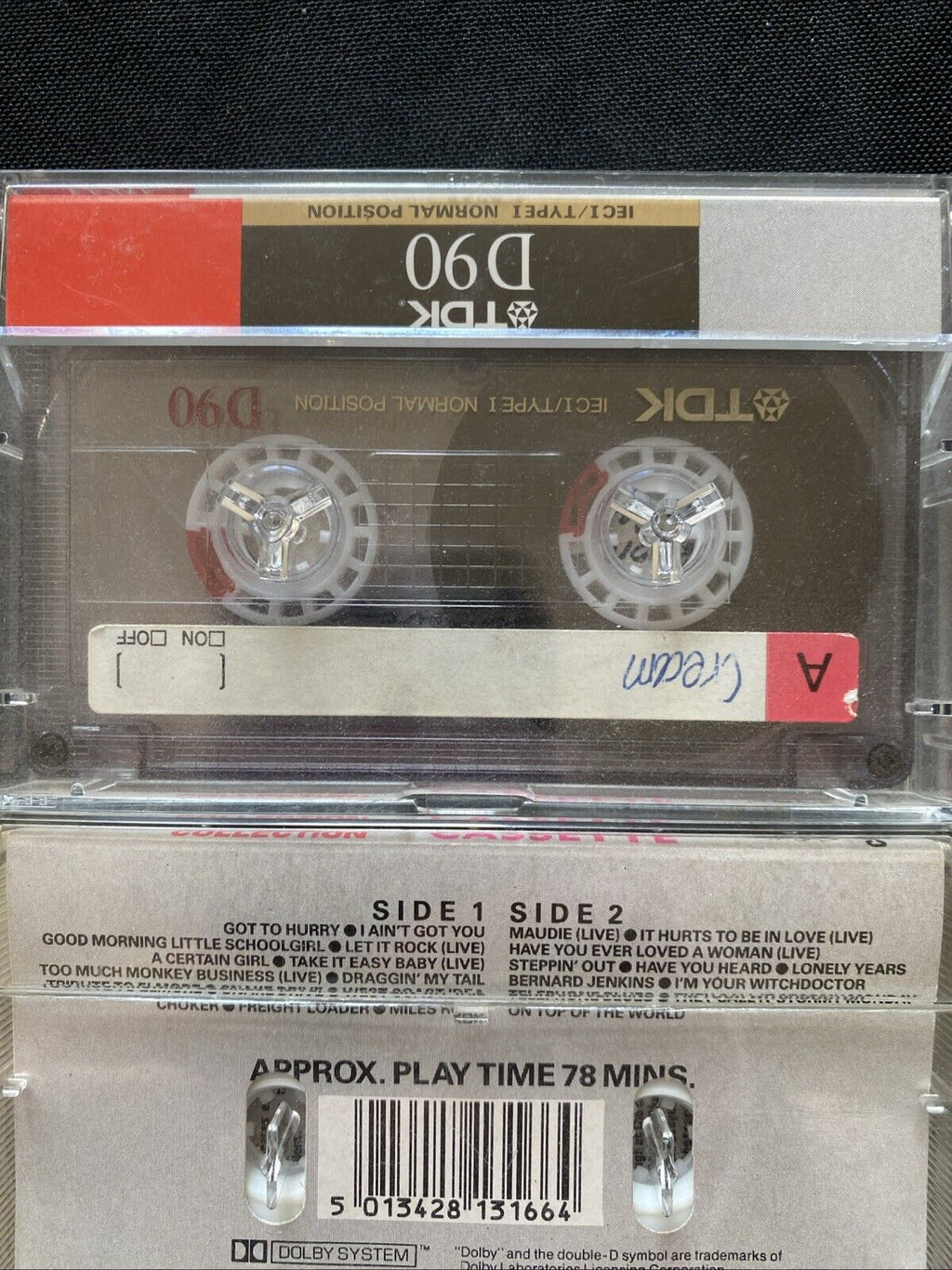 Eric Clapton Cassette Tapes x 4 Early and Live Clapton - (5904)