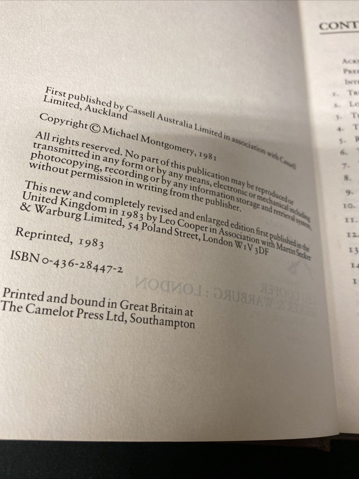 Book - Who Sank The Sydney - Michael Montgomery - 1983 - (1544)