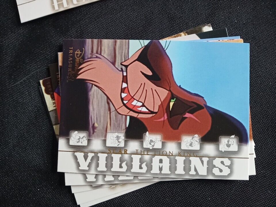 Upper Deck 2003 Disney Treasures Series Set 13 missing x 77 Trading Cards (5741)