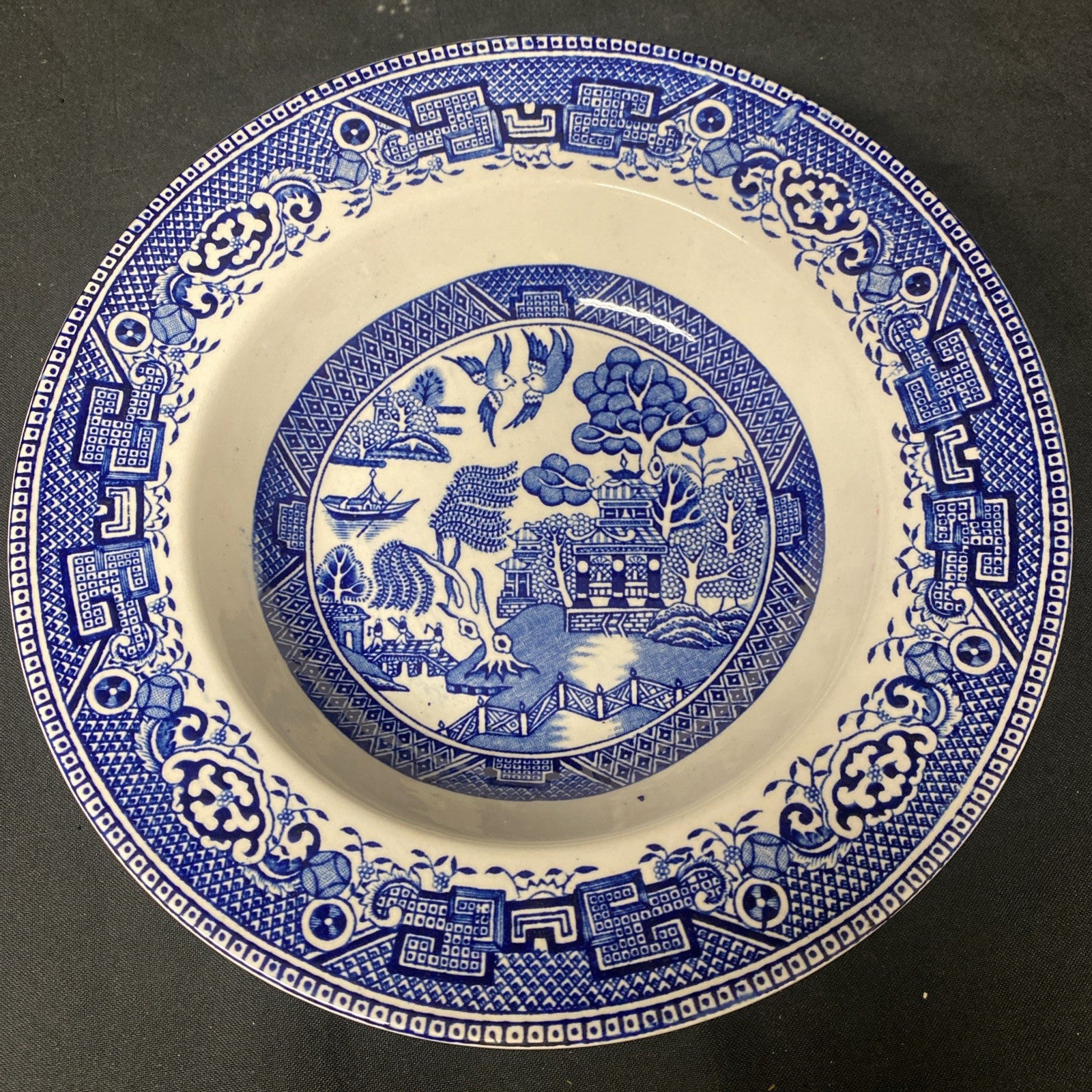 Washington Old Willow Bowl 22.5cm Made in England Ex. Cond - (1714)