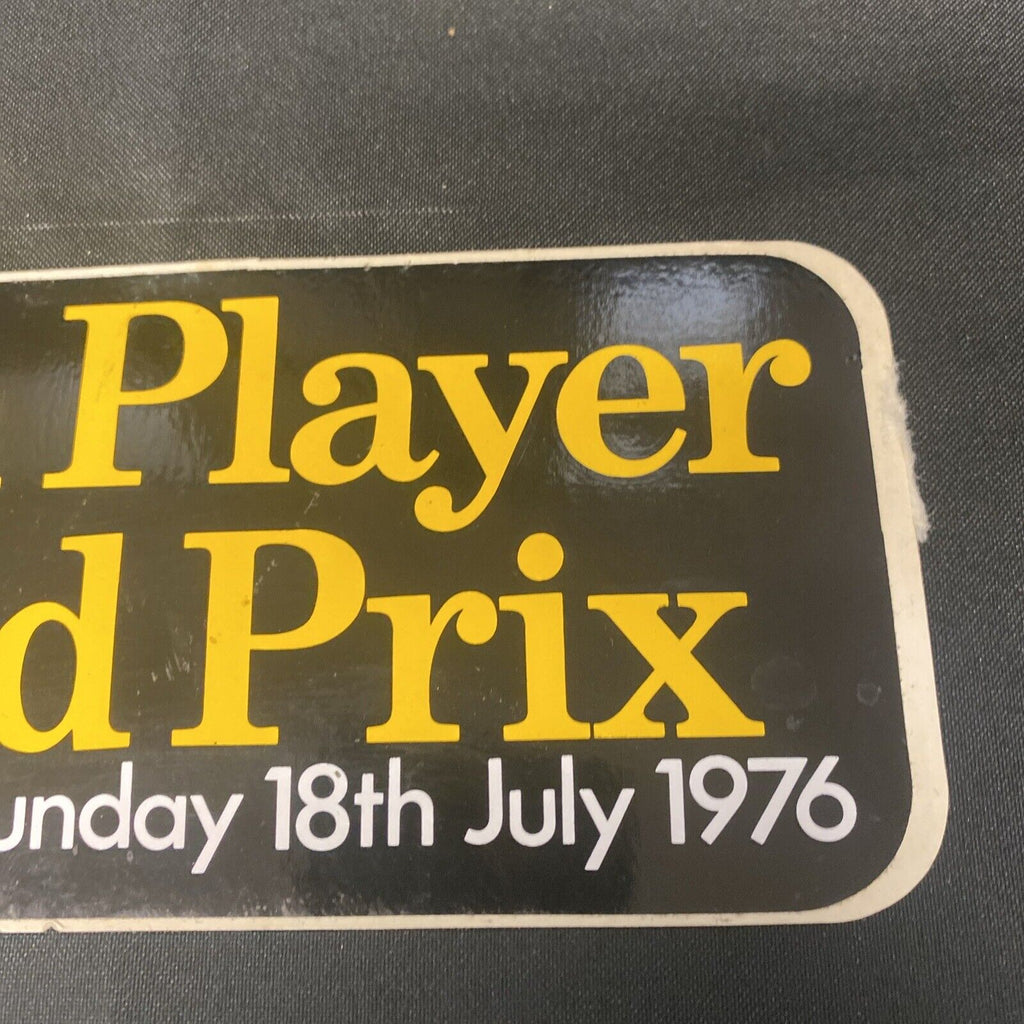 John Player Grand Prix Brands Hatch 1976 Bumper Sticker Unused -(8935)