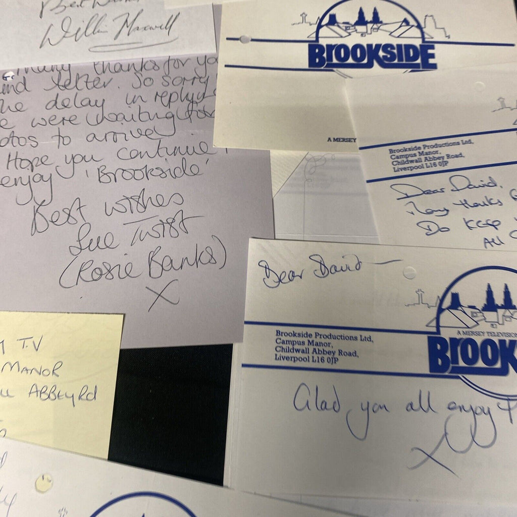 26 Original Letters from Brookside Cast 1990's all Autographed Ephemera (8944)