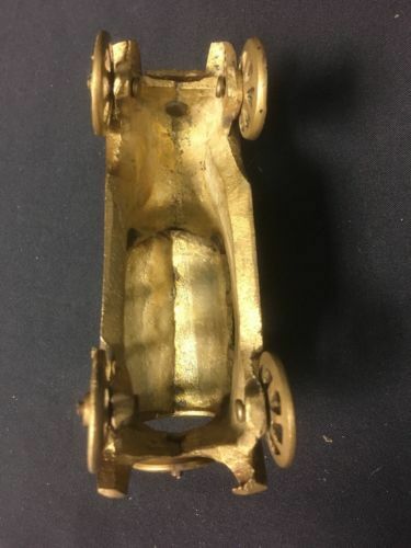 Vintage heavy cast brass Vintage car toy - heavy brass - (6653)