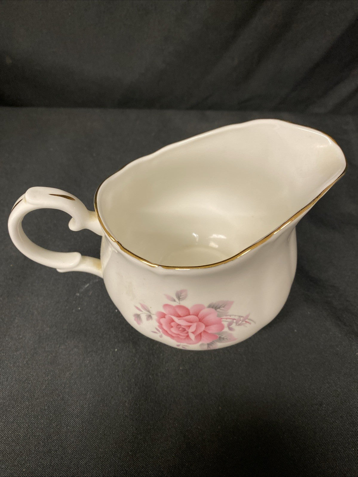 Duchess Fine China Pink Rose Sugar Bowl and Milk Creamer  - (1591)