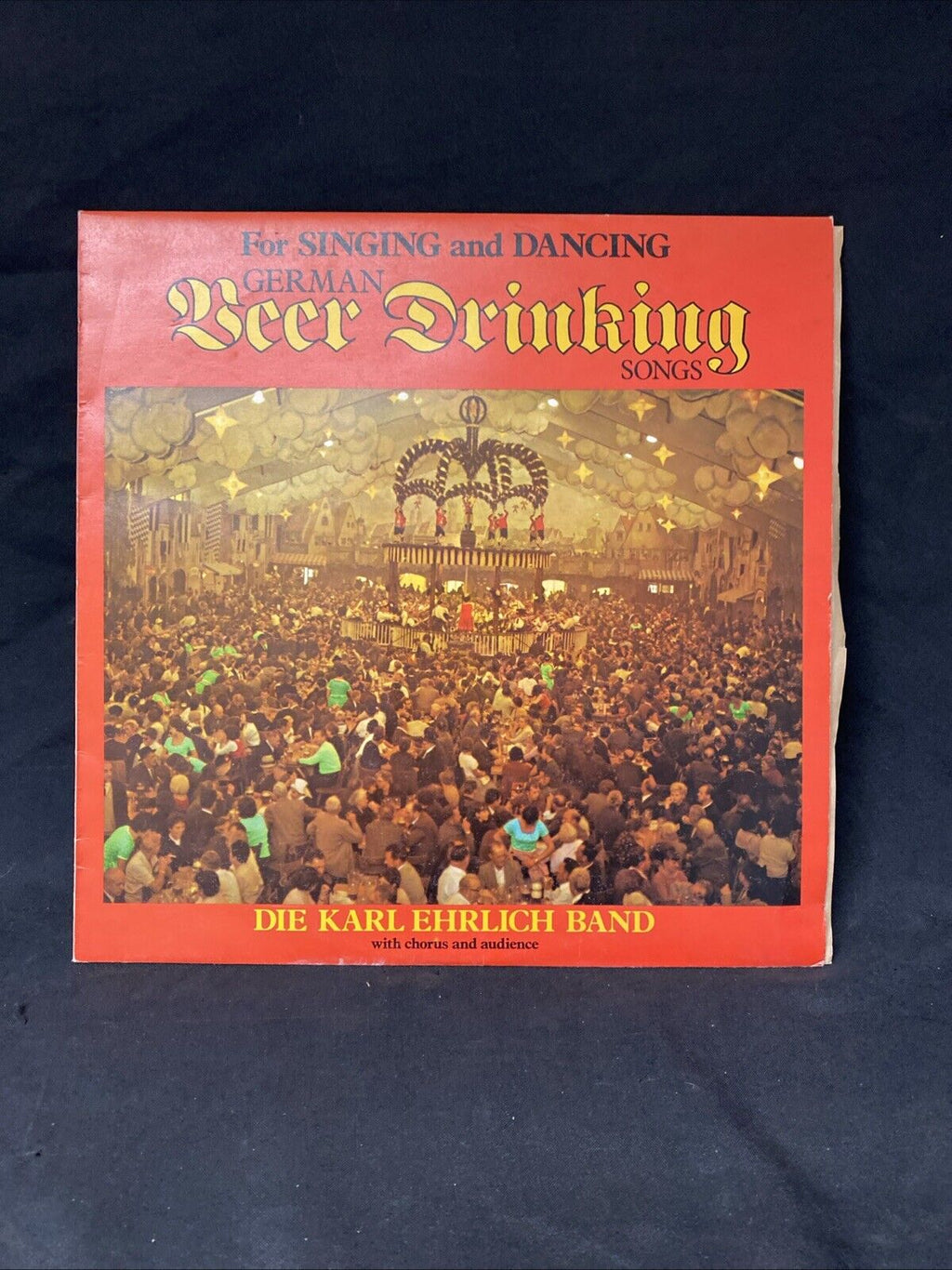 VINYL RECORD - German Beer Drinking Songs 1975 Excellent Cond MER397 -(5674)