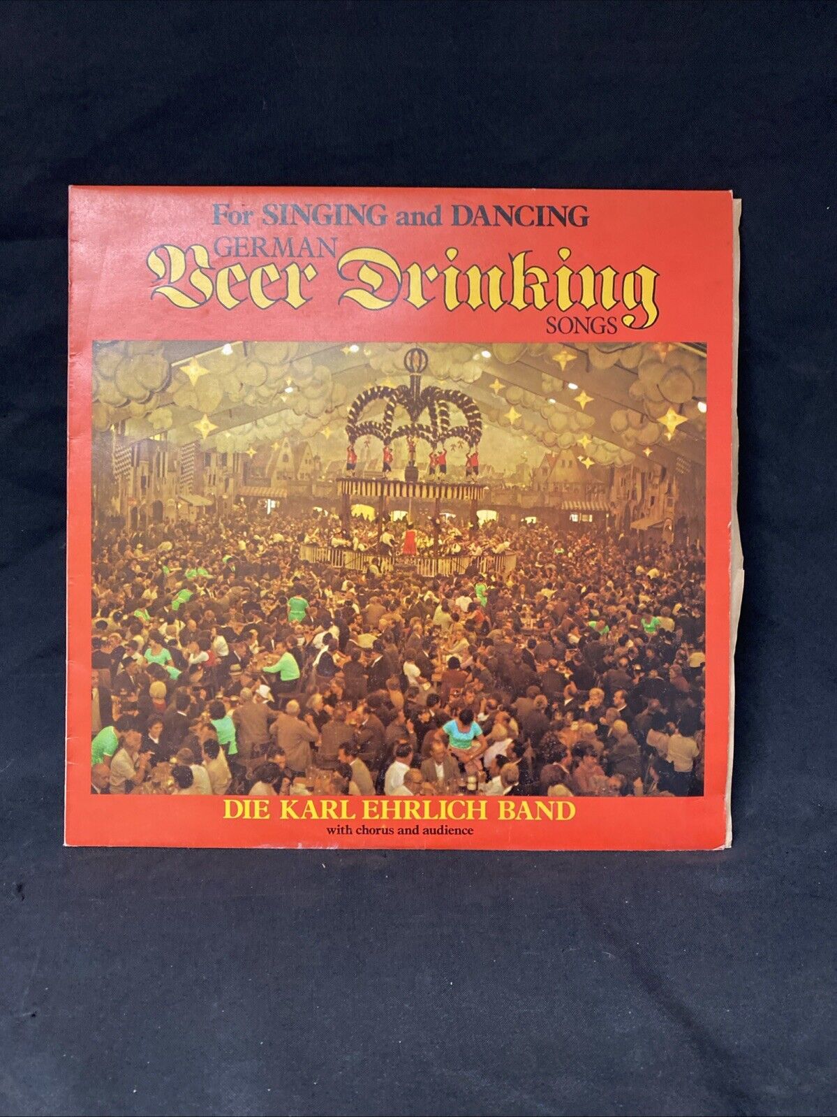VINYL RECORD - German Beer Drinking Songs 1975 Excellent Cond MER397 -(5674)