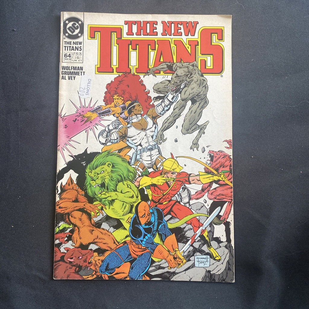 COMIC - DC Comics Tales of The NEW TITANS - Mar 1990 - Adam Strange - (8817)