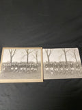 Captain Ronald Ronnie Eden Wallace Fox Hunting ETON Photographs x 2 - (5418)