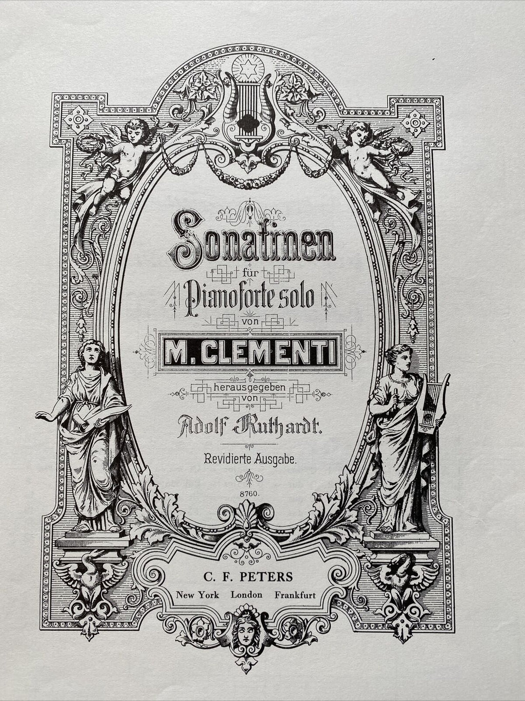 Piano Music Book Edition Peters No 3346 CLEMENTI Sonatinen Op36 - (9556)