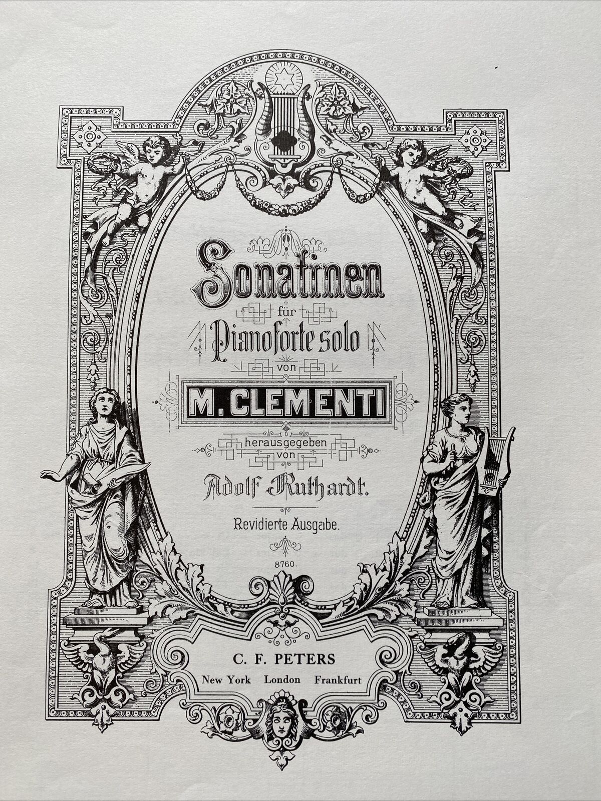 Piano Music Book Edition Peters No 3346 CLEMENTI Sonatinen Op36 - (9556)