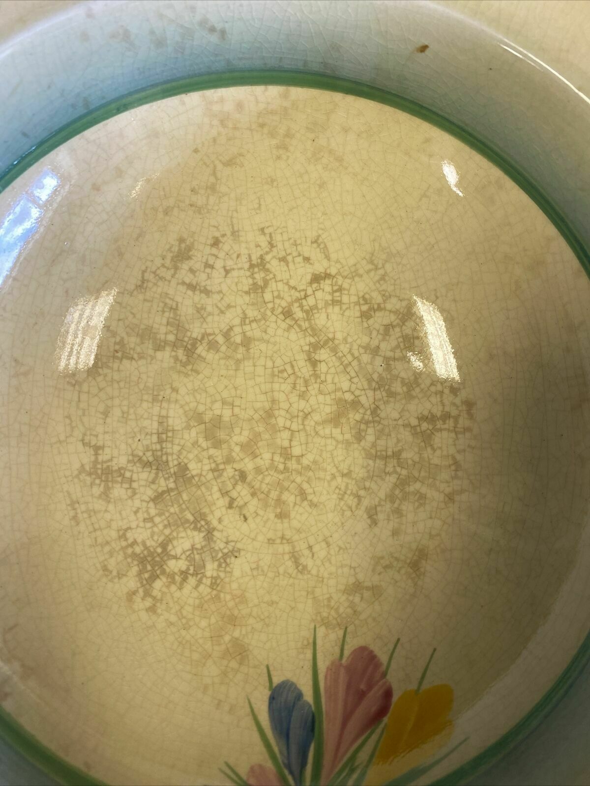 Clarice Claiff Crocus Design Newport Pottery - Serving Bowl 25cm - (7661)