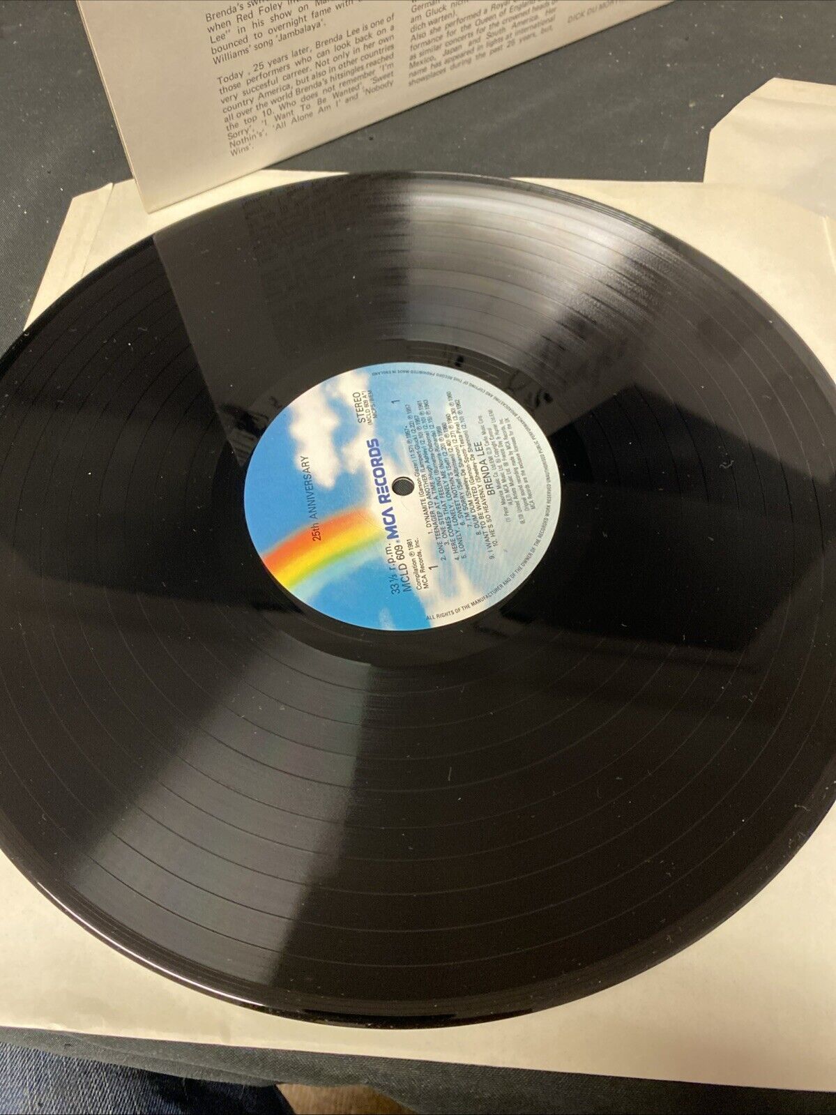 VINYL RECORD - Brenda Lee - 25th Anniversary Double Album - 1981 - (5650)