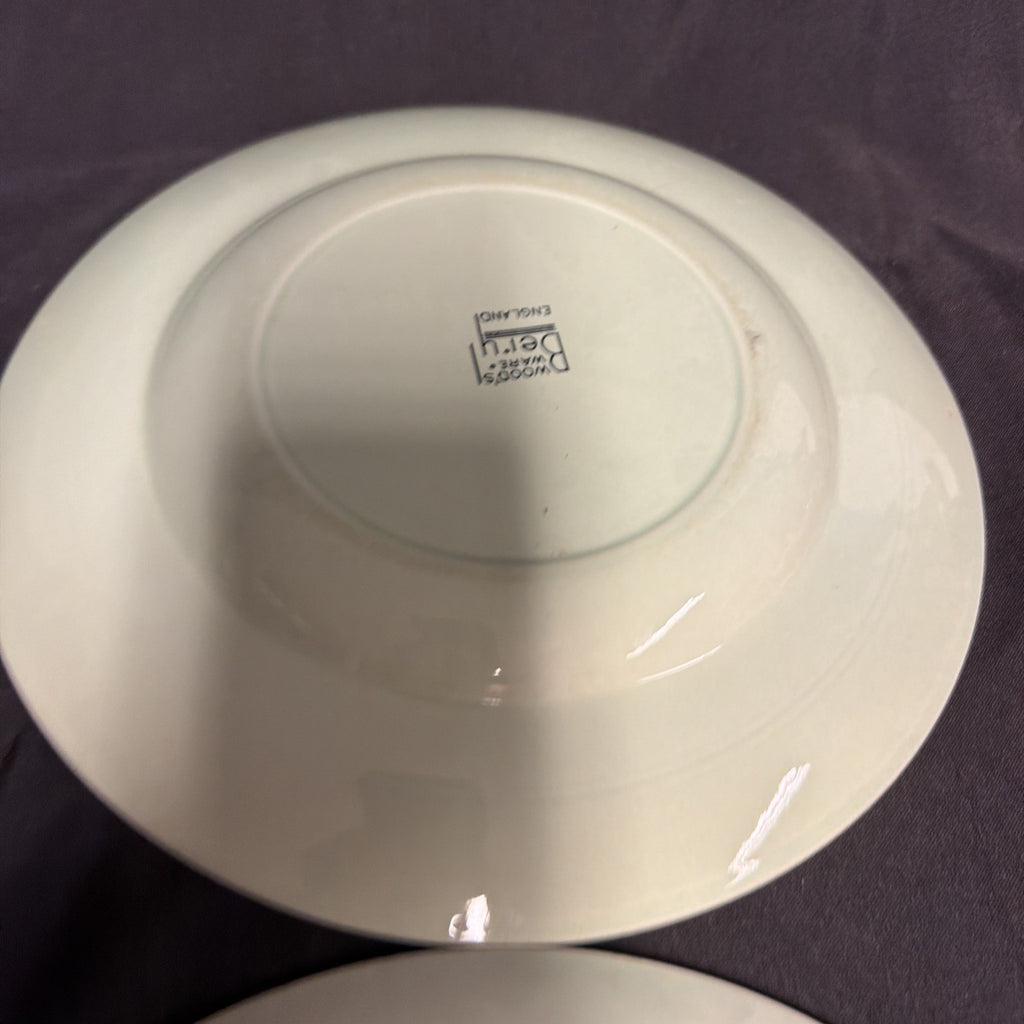 Wood's Ware Beryl Utility Green 5 x Dinner Plate 25cm Diameter- (1933) 