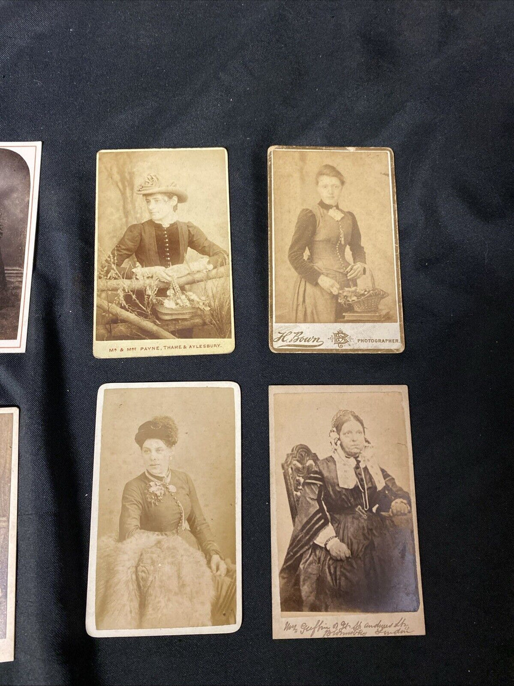 Victorian Carte De Vista CDV's x 6 Features Ladies Nice lot, London - (5446)