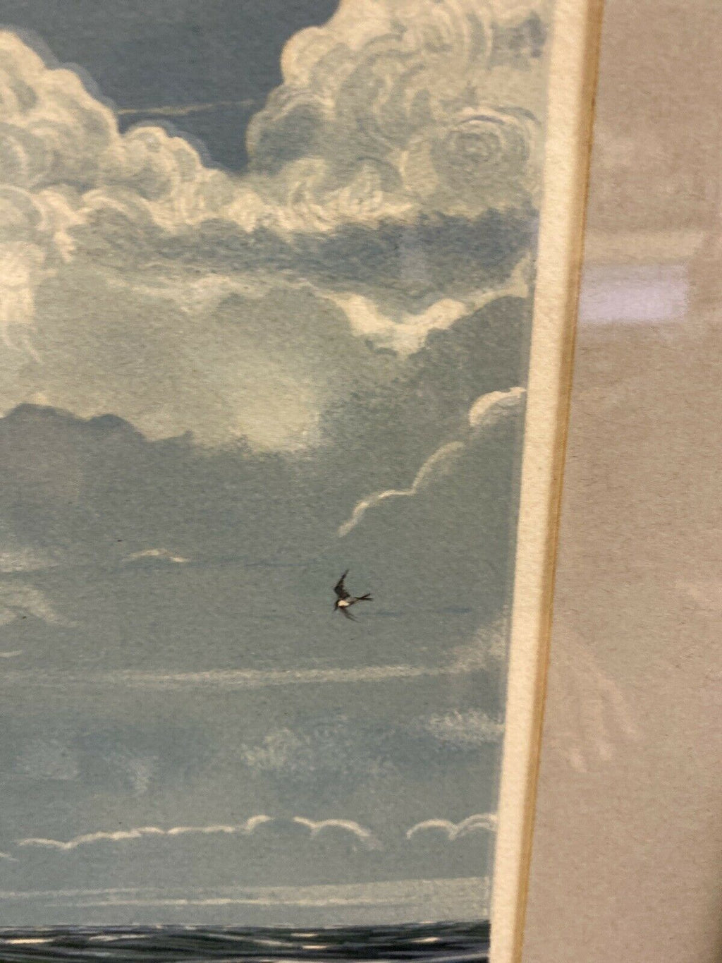 Richard Linton Australian Original Signed Framed Lithograph Ship Tahiti (7366)