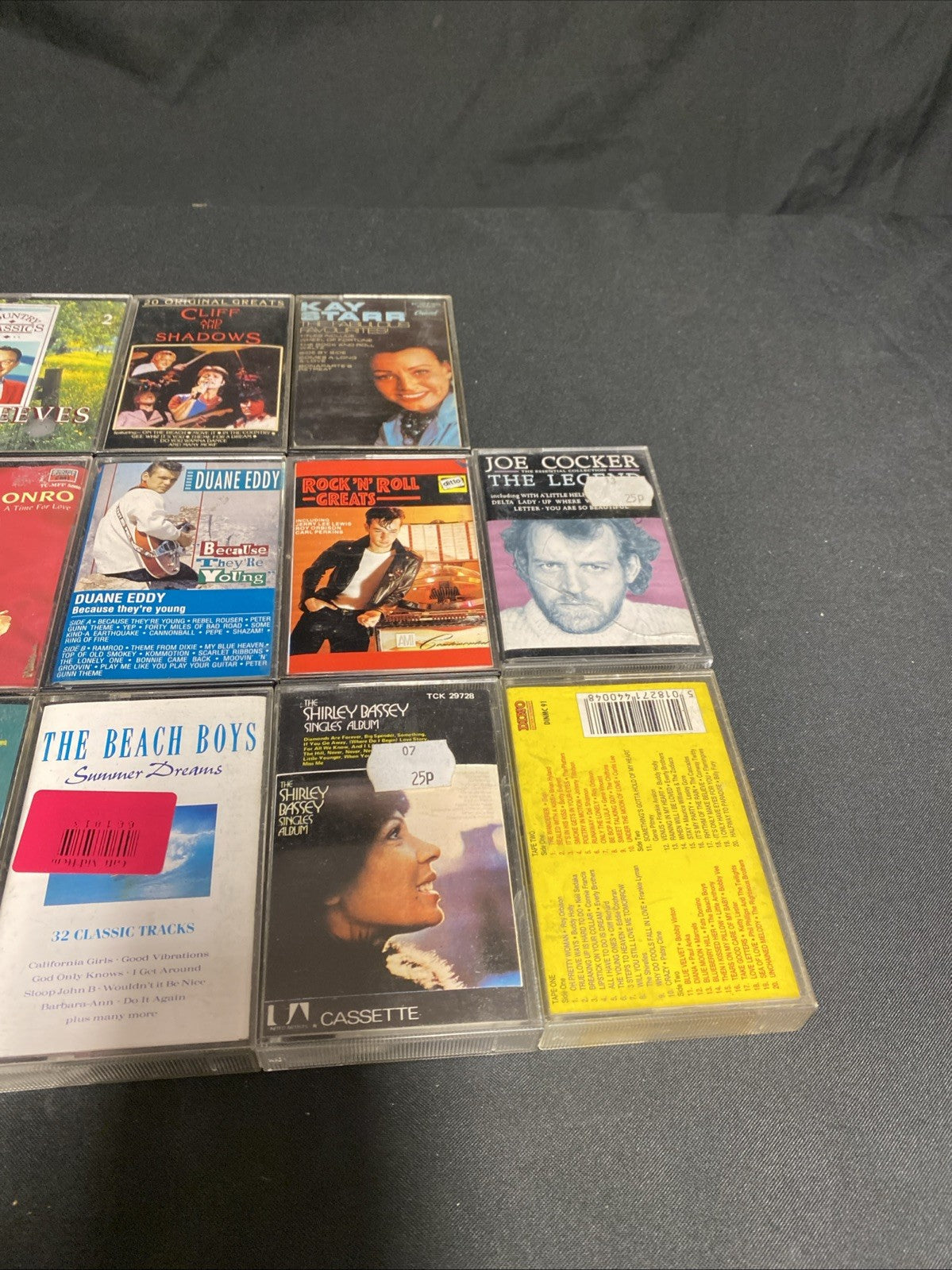 20 Cassette tapes Mainly 60's Rock N Roll Boone Como Bassey - (1734)