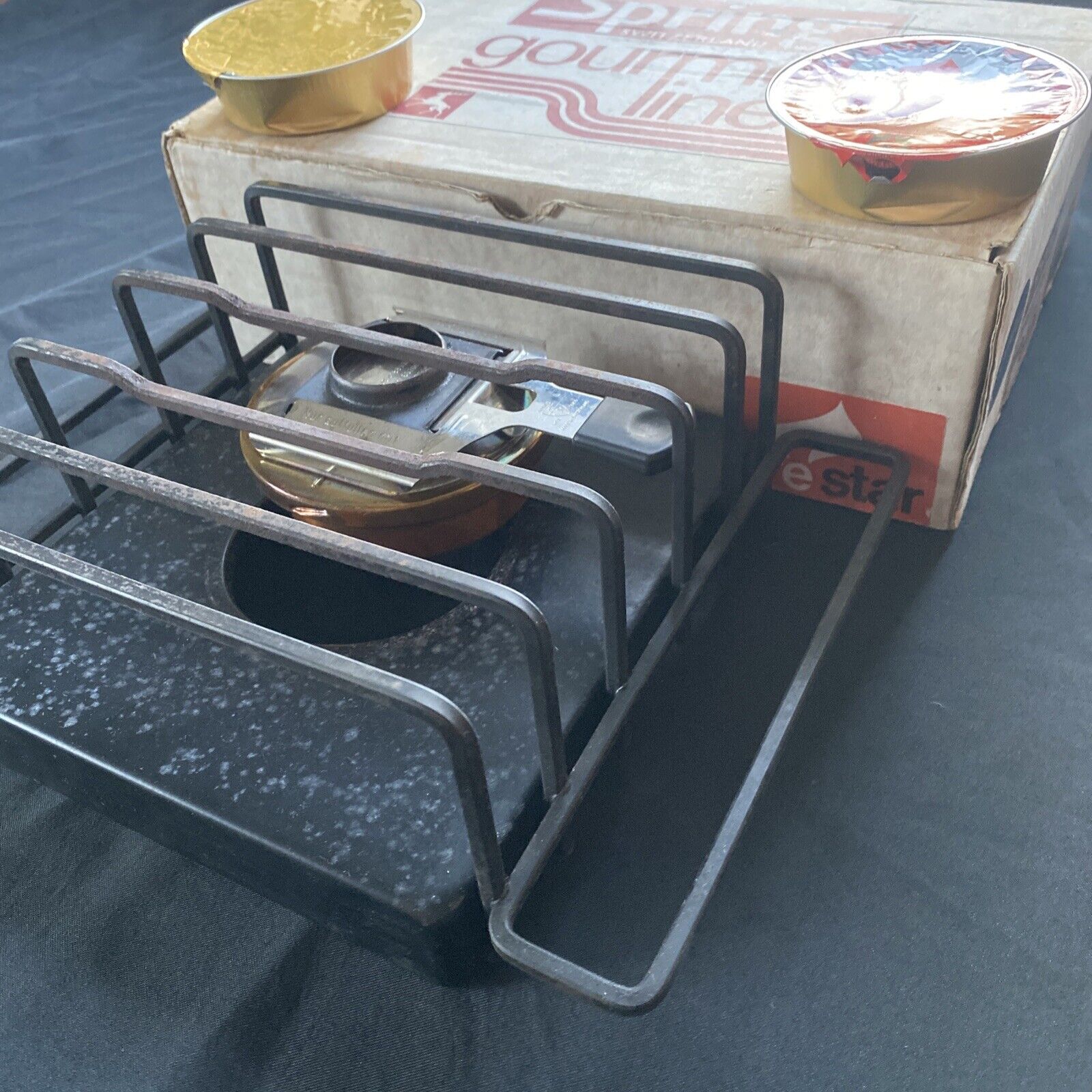 Spring Switzerland Gourmet Line Vintage Cast iron Table top food heater - (9614)