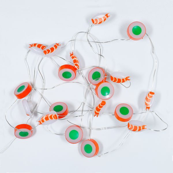 BULK BUY 6 x Fairy string lights - Sushi design - Wire 6.8ft 20 lights