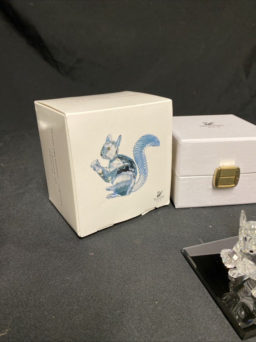 Swarovski Silver Crystal 10th Anniversary 1997 The Squirrel Boxed - (1613)