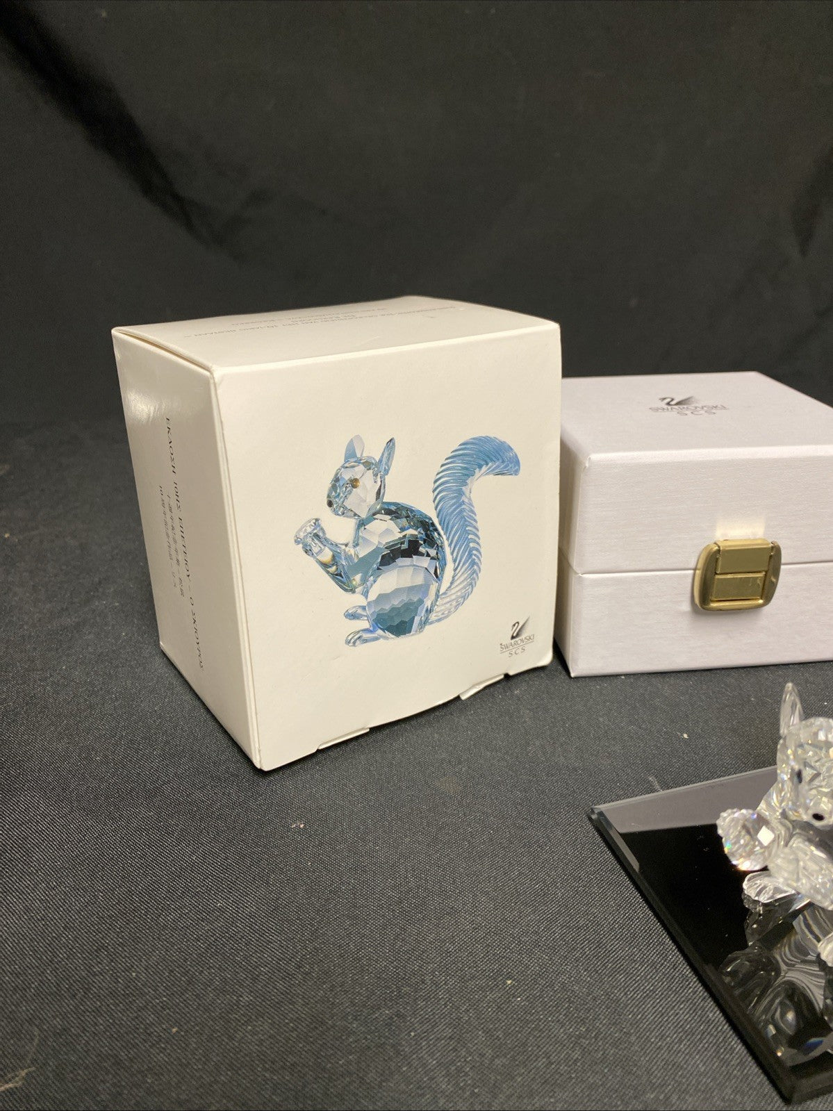 Swarovski Silver Crystal 10th Anniversary 1997 The Squirrel Boxed - (1613)