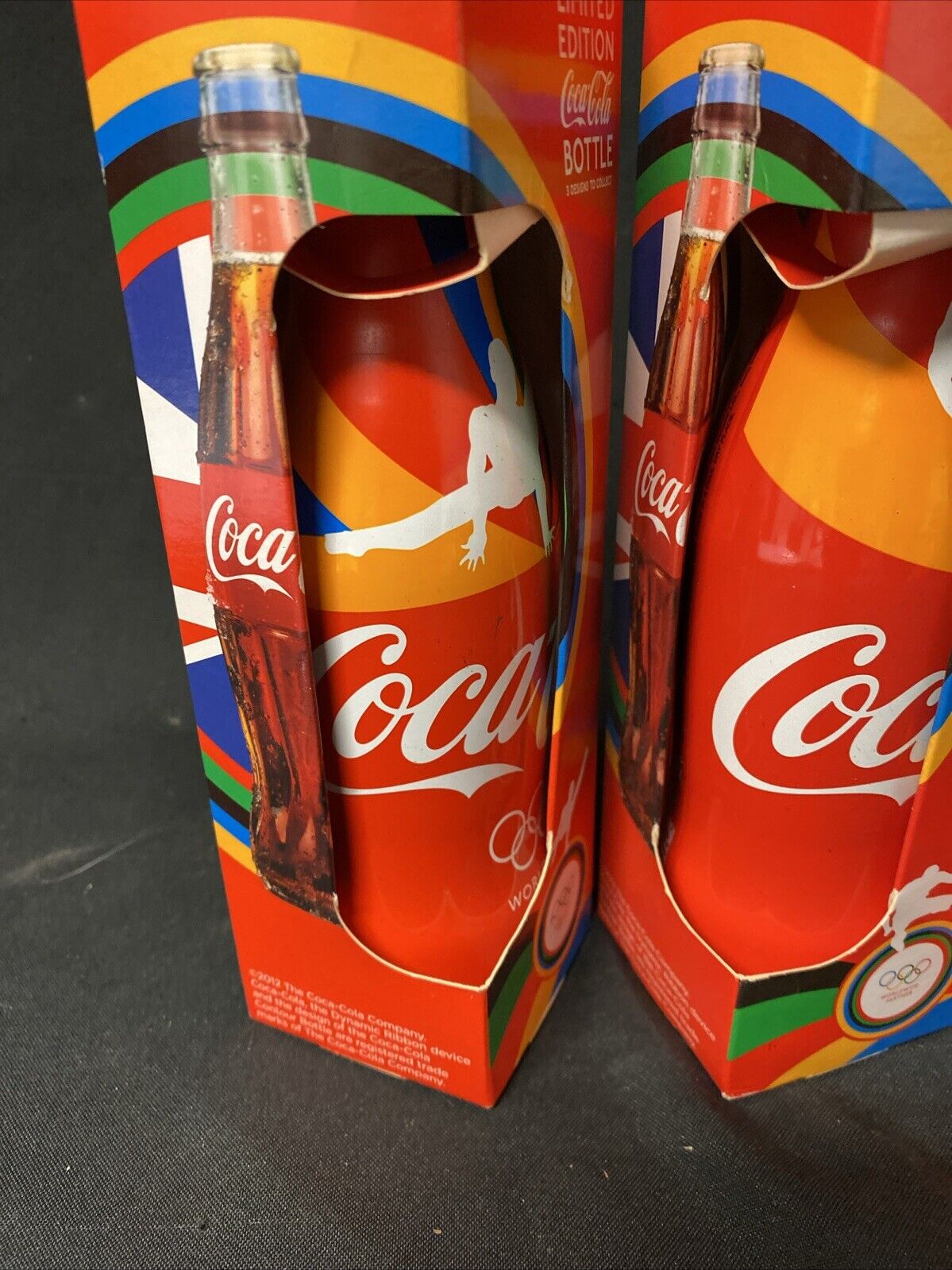 Coca Cola Limited Edition Olympics London 2012 Set of 3 Alloy Bottles - (5521)