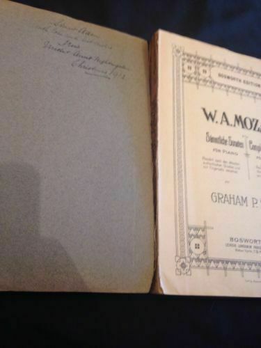 Mozart Sonaten - Bosworth Edition Leipzig for piano Antique music - 1907 (1475