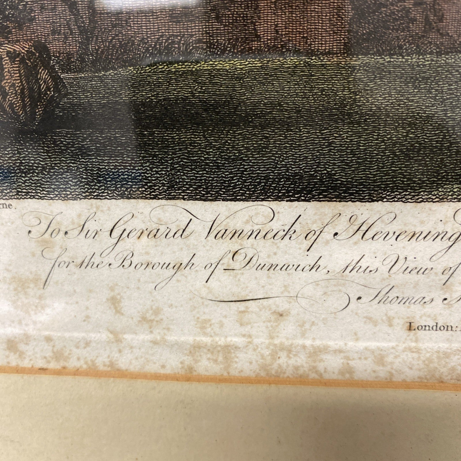 1781 Coloured Engraving Leiston Abbey W.Byrne, T.Hearne Framer H.Alden - (1767)