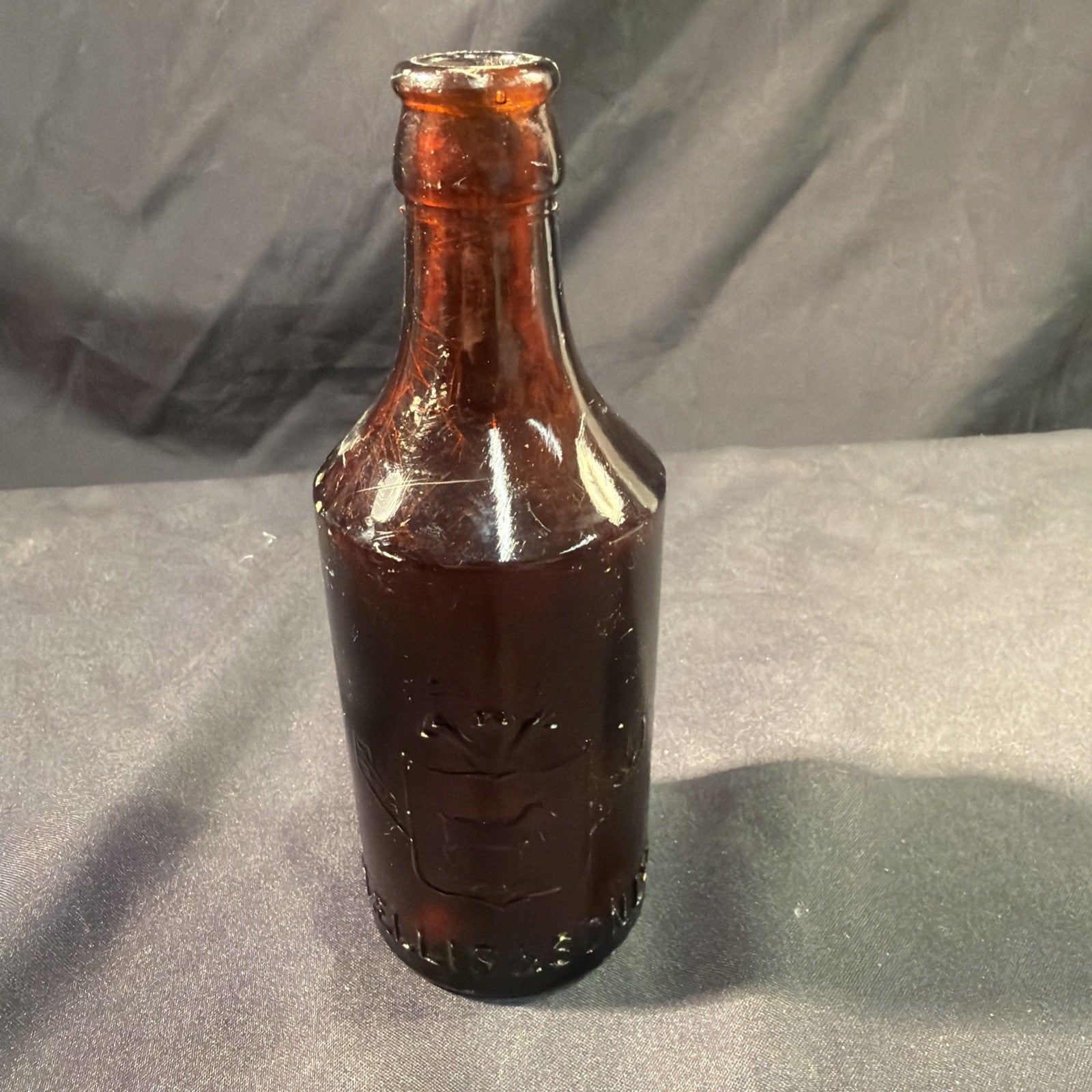 Antique Glass Bottle R Ellis & Son Ltd Cymry Am Byth 1800's - (2013)