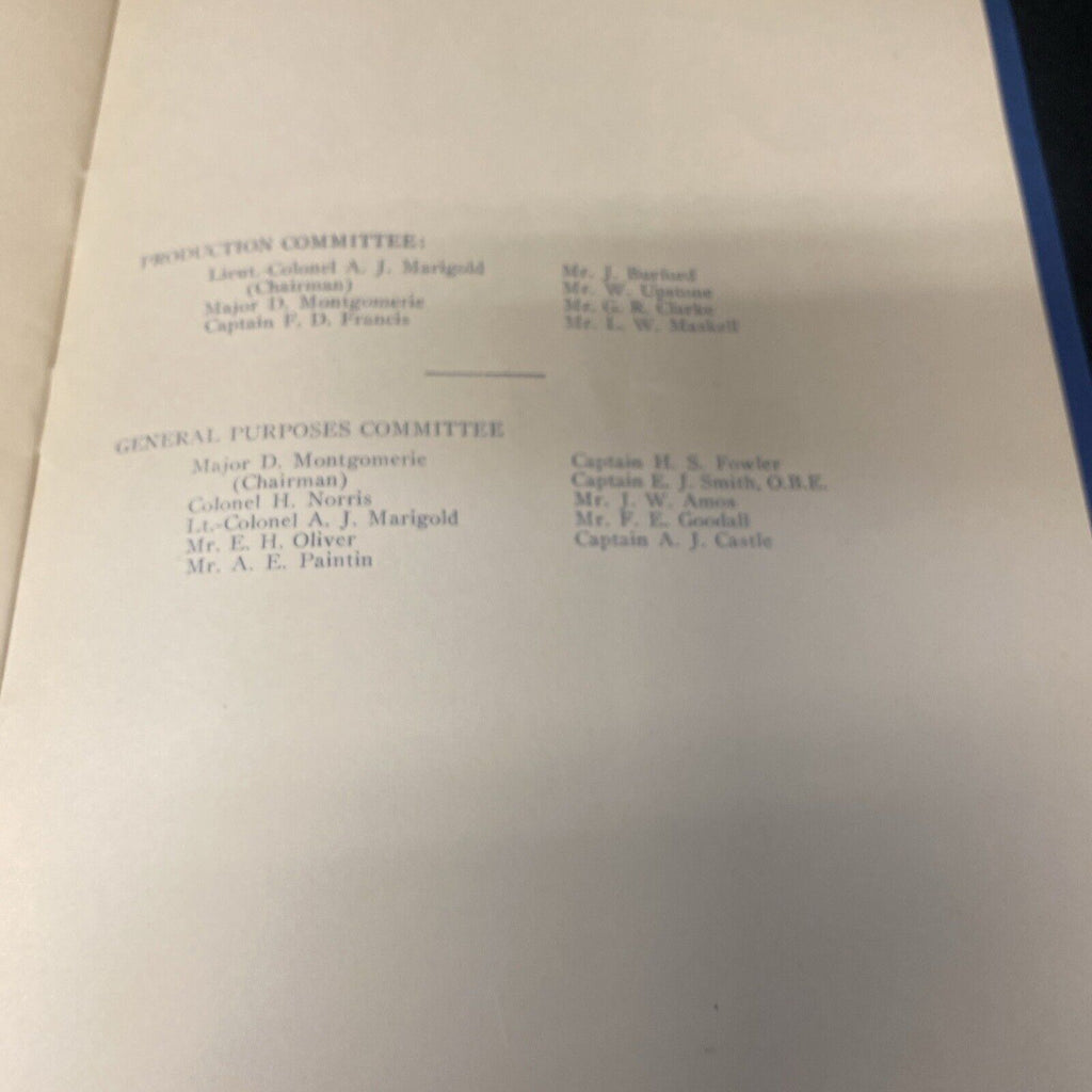 Oxfordshire County British Legion Festival of Remembrance 1949 Booklet (8910)