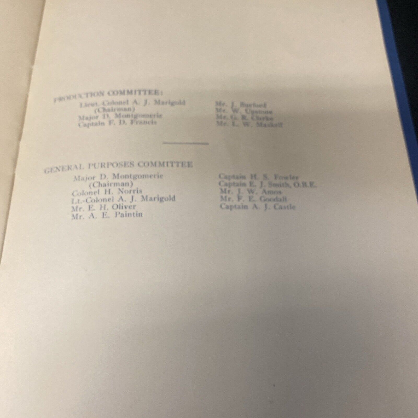 Oxfordshire County British Legion Festival of Remembrance 1949 Booklet (8910)