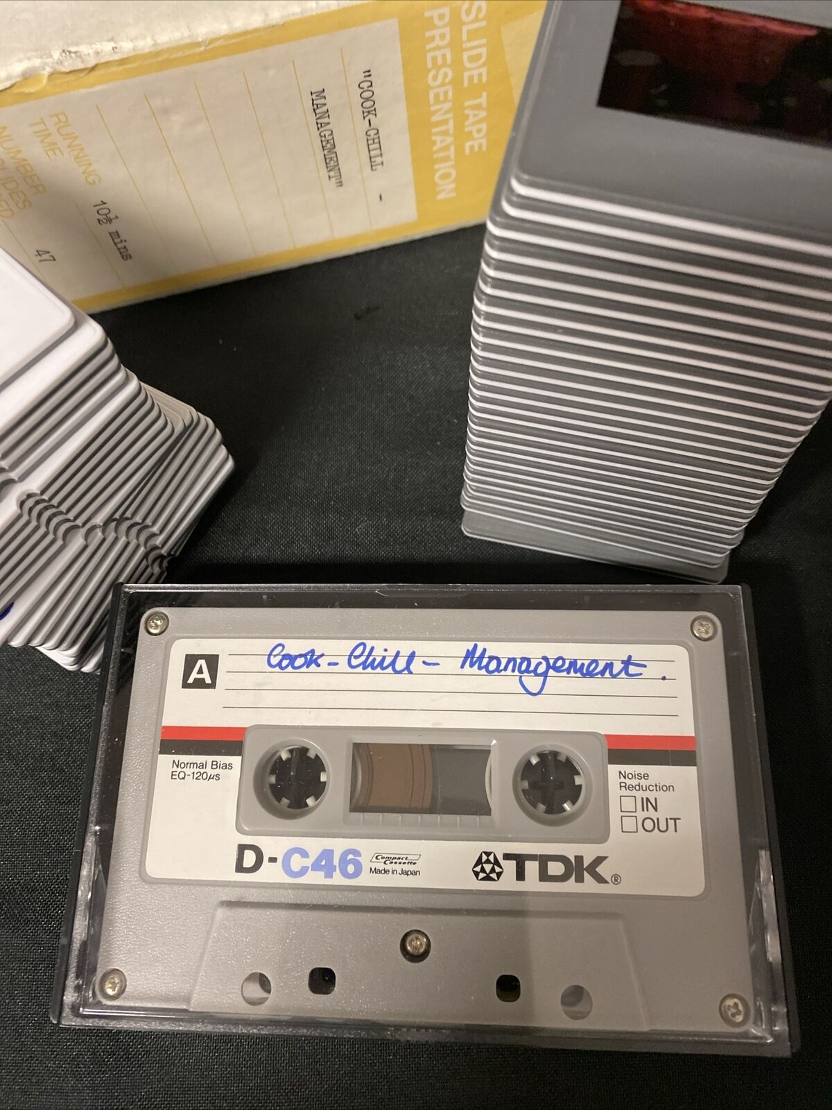 1970's Vintage presentation 47 slides & Tape "Cook Chill Management" - (5112)