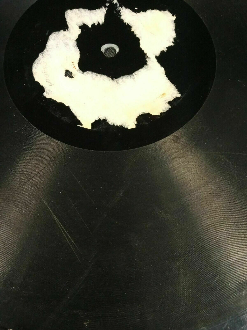 Zinc Acid Dip Record one sided Antique- 12" Very rare item - (7696)
